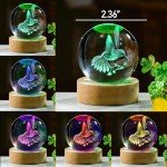 3D Hummingbird Crystal Figurine for Home Décor