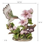 Elegant Hummingbird Table Sculpture for Gardens