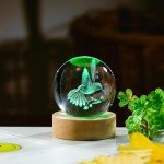 3D Hummingbird Crystal Figurine for Home Décor
