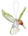 Red Throated Hummingbird Ornament - 4.5 Inch