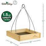 Cedar Tray Bird Feeder by Wild Wings