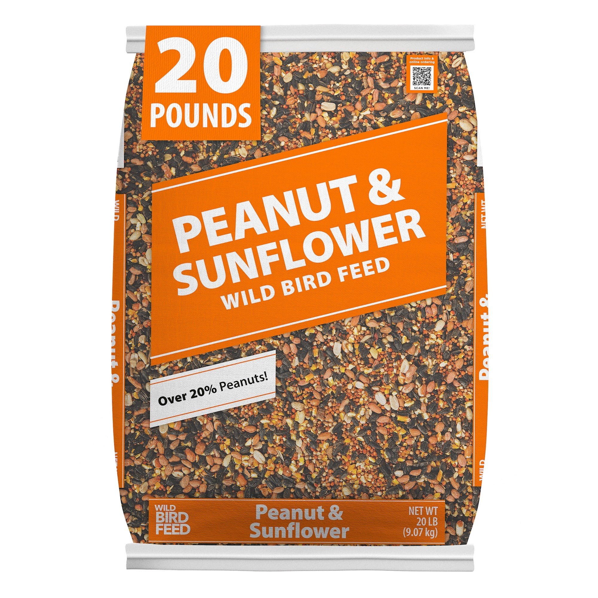 Peanut & Sunflower Wild Bird Feed, 20 lb. Bag