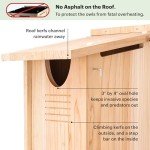 Large Cedar Owl House - Premium & Weatherproof Design