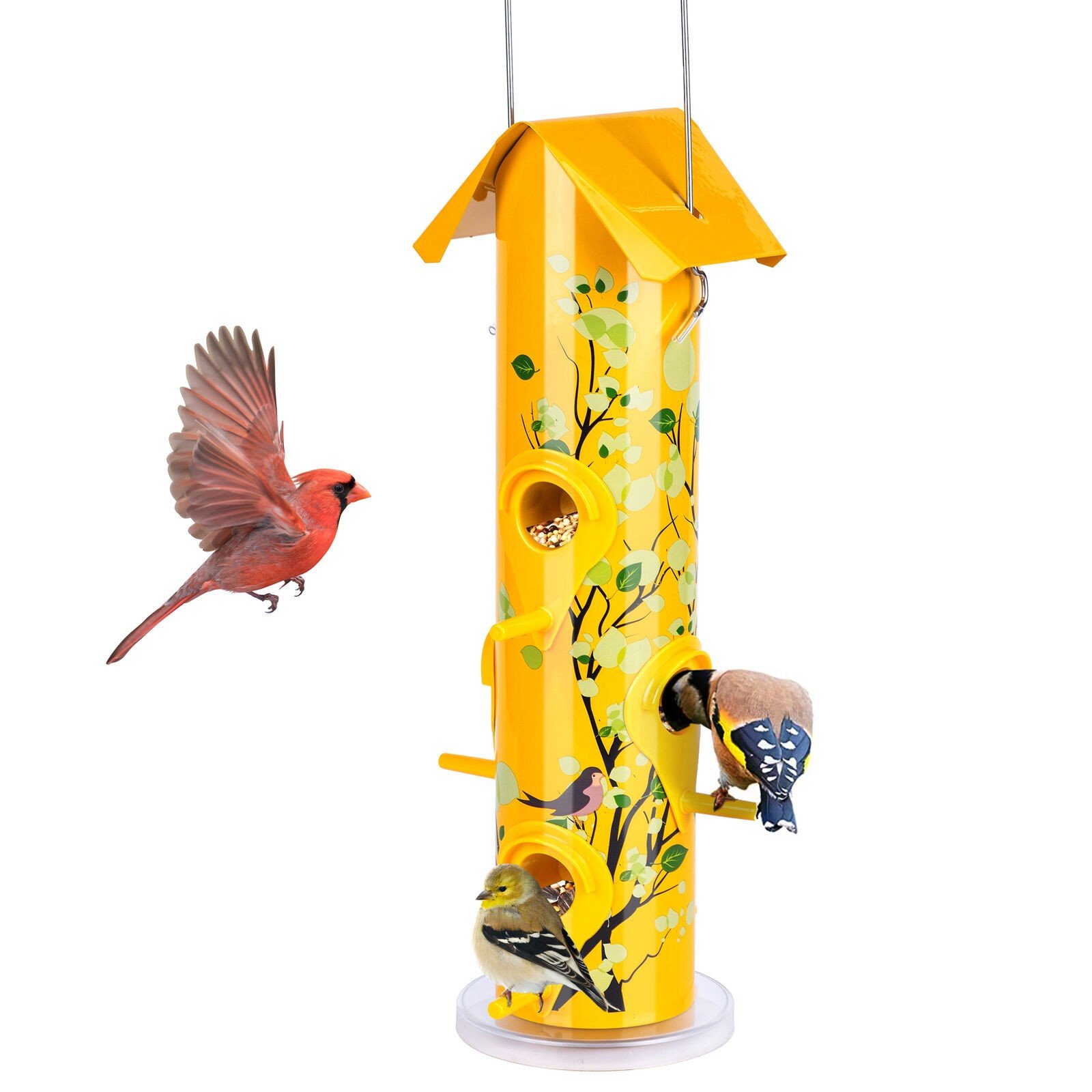 Kingsyard 14'' Tube Bird Feeder - Squirrel-Proof