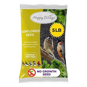 Happy Wings Black Oil Sunflower Seeds 5 lbs