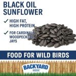 Backyard Black Oil Sunflower Seeds for Wild Birds