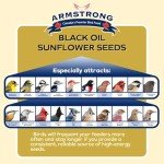 Armstrong Black Oil Sunflower Bird Seed, 25 lbs