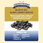 Armstrong Black Oil Sunflower Bird Seed, 25 lbs