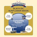 Armstrong Black Oil Sunflower Bird Seed, 25 lbs