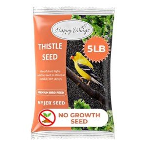 Happy Wings Nyjer Seeds for Wild Birds - 5 lbs
