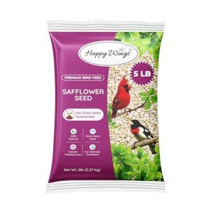 Safflower Seeds for Wild Birds - 5 lbs