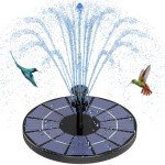 Solar Fountain Pump with Battery & 6 Nozzles