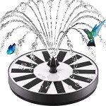 Solar Fountain Pump for Bird Baths and Gardens