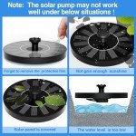 Solar Powered Floating Fountain for Bird Baths