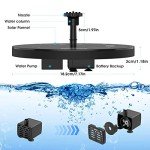 Solar Fountain Pump with Battery & 6 Nozzles
