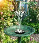 Solar Fountain Pump for Bird Baths and Gardens