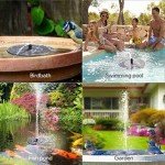 Solar Powered Floating Fountain for Bird Baths
