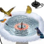 Heated Bird Bath with Fountain Pump for Winter