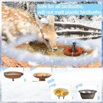 Heated Bird Bath with Fountain Pump for Winter