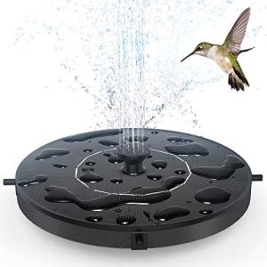 Solar Powered Floating Fountain for Bird Baths