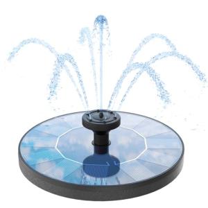 Solar Bird Bath Fountain with 6 Nozzles
