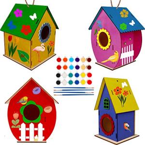 DIY Birdhouse Kit for Kids - 4 Pack