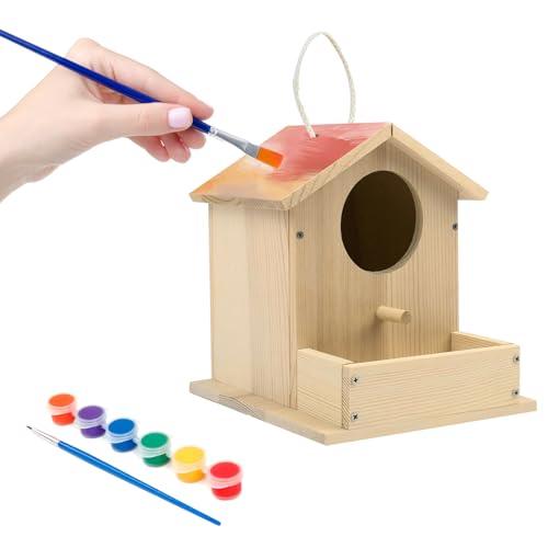 DIY Wooden Birdhouse Kit for Outdoor Fun