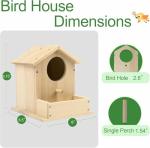 DIY Wooden Birdhouse Kit for Outdoor Fun