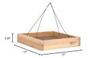 Cedar Platform Tray Bird Feeder - 12" x 12