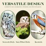 Handmade Screech Owl House - Cedar Wood - Easy Assembly