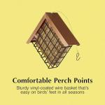 Hanging Suet Basket with Roof - 14.4oz