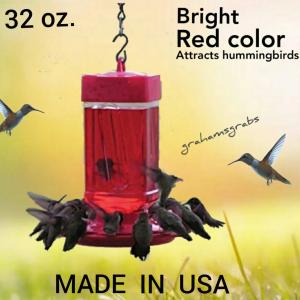 32oz Wide Mouth Hummingbird Feeder - Easy Clean