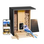 Smart Bird Feeder with Camera - Eco-Friendly Bamboo
