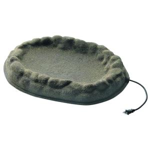 Heated Stone-Like Birdbath for All Seasons