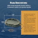 Heated Stone-Like Birdbath for All Seasons