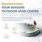 Heated Stone-Like Birdbath for All Seasons