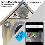 4MP Tuya WIFI Bird House Camera Day/Night View