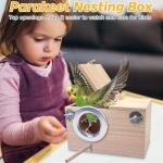 Parakeet Nest Box for Lovebirds and Parrotlets
