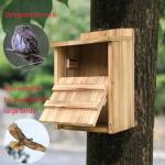 Outdoor Owl House - Rectangular Wood Nesting Box