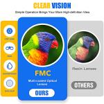 DIMY Compact Waterproof Binocular for Kids Boys Age 5-10 Yellow