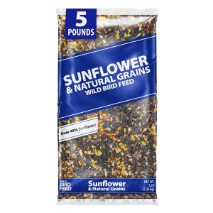 Sunflower & Grains Wild Bird Feed, 5 lb