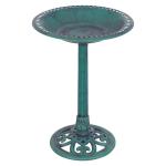 Green Bird Bath Feeder for Outdoor Garden