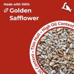 Golden Safflower Seed for Cardinals and More - 12 lb