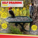 Ornate Green Wild Bird Seed Feeder Tray