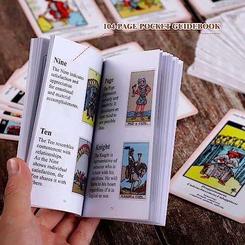 Erbacan Beginner Tarot Card Deck with Guidebook