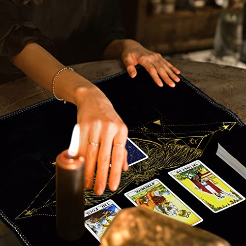 Velvet Altar Tarot Cloth Set - Bee Pattern 19.68x19.68