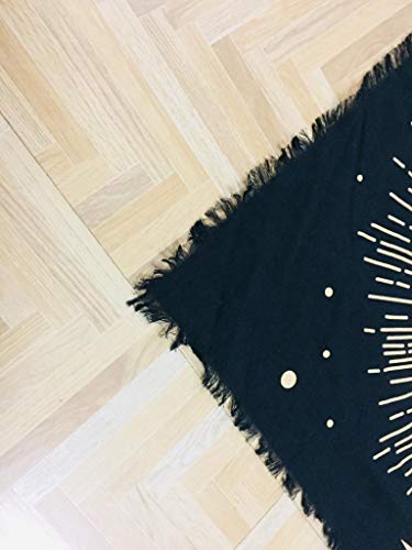 Golden Sun Moon Star Altar Cloth for Tarot