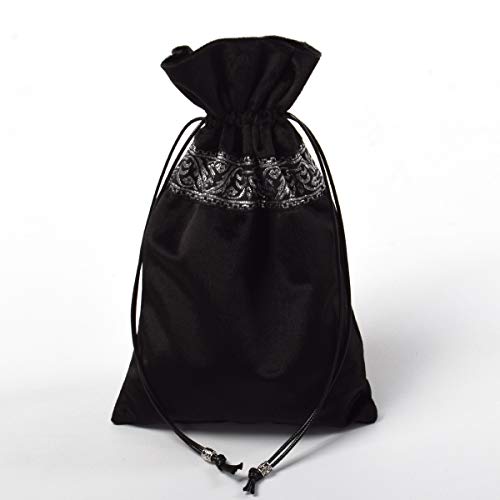 BLESSUME Tarot Card Table Cloth & Bag (Black)