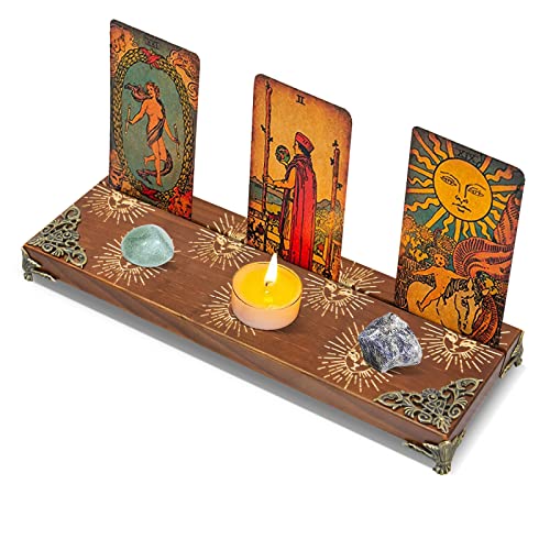 Wooden Tarot Card Holder & Display Stand