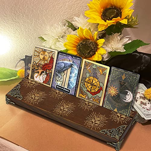 Wooden Tarot Card Holder & Display Stand